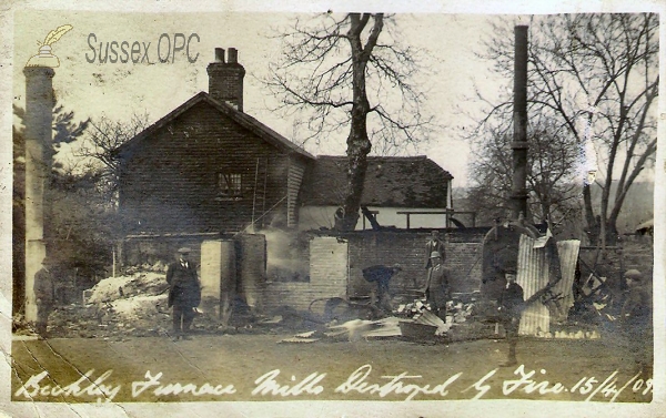 Image of Beckley - Furnace Mills Destroyed by Fire, 15th April 1909