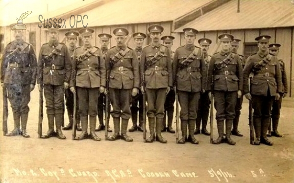 Cooden - Soldiers at Cooden Camp 5th September 1916