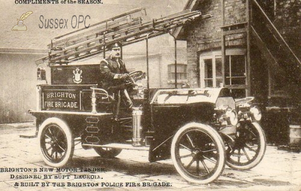 Image of Brighton - Fire Brigade, New Motor Tender