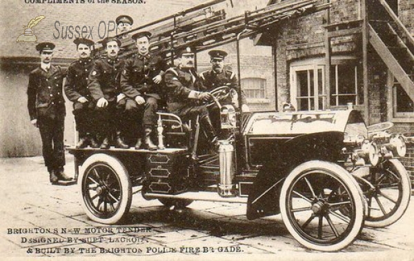 Image of Brighton - Fire Brigade, New Motor Tender