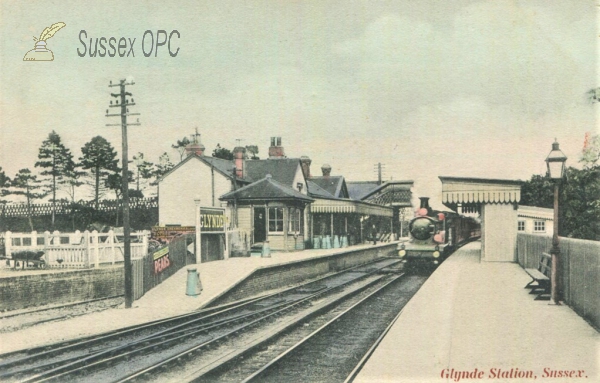 Glynde - Railway Station (Colour variant)
