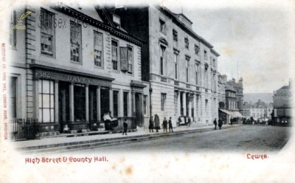 Image of Lewes - High Street & County Hall