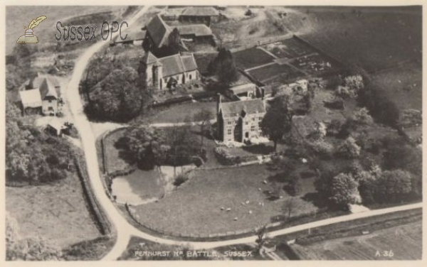 Penhurst - Aerial View (St Michael's Church)