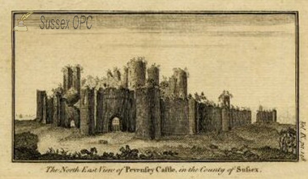 Image of Pevensey - The Castle (North East View)