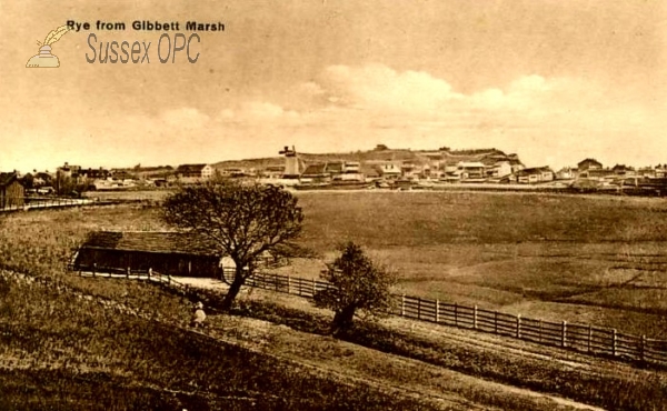 Image of Rye - View from Gibbett Marsh