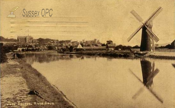 Image of Arundel - River Arun (including windmill)