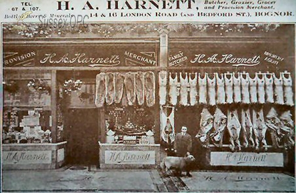 Image of Bognor - London Road, H A Harnet's Shop