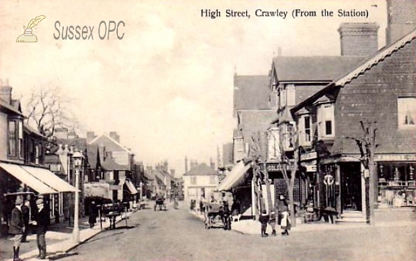 Image of Crawley - The High Street From the Station