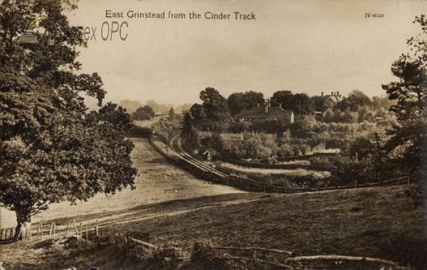 Image of East Grinstead - Railway from Cinder Track