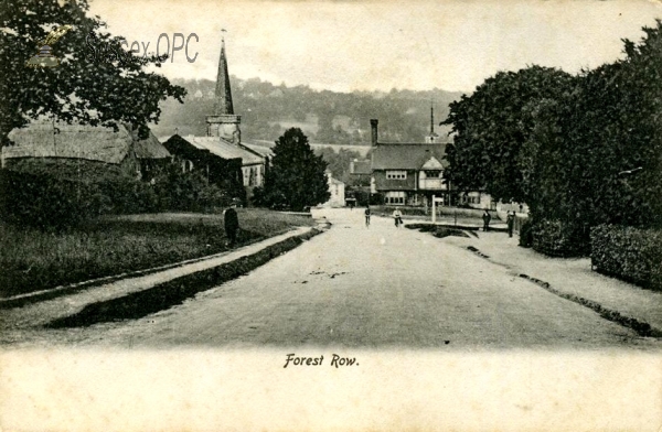 Image of Forest Row - Holy Trinity Church & the village from the south