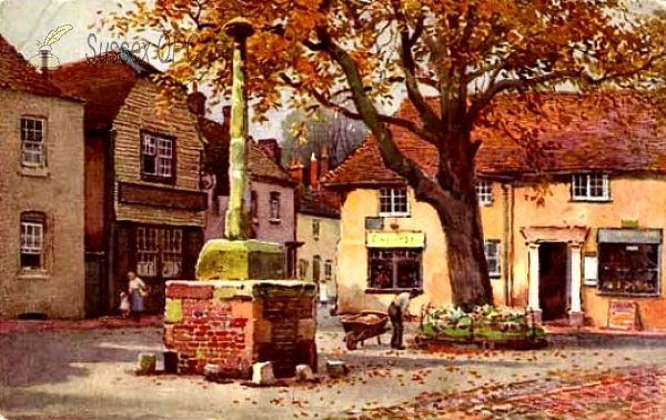 Image of Alfriston - The old market cross