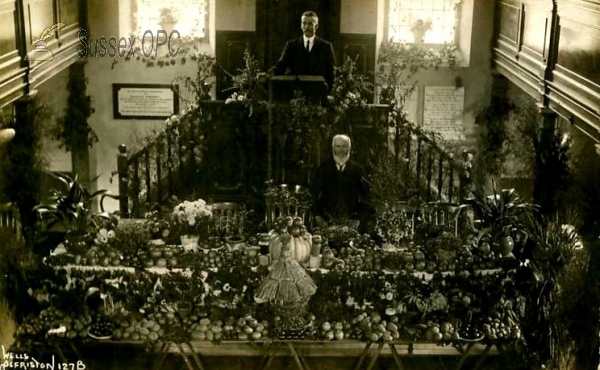 Image of Alfriston - Congregational Church (Interior) - Harvest Festival