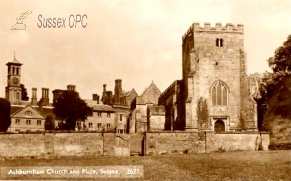 Image of Ashburnham - St Peter's Church and Ashburnham Place