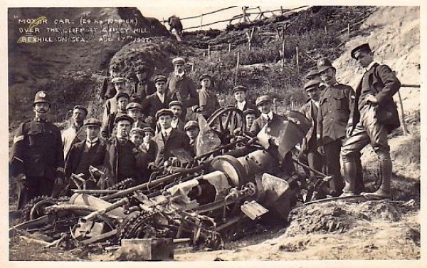 Image of Bexhill - Car accident, Galley Hill - 17 August 1907