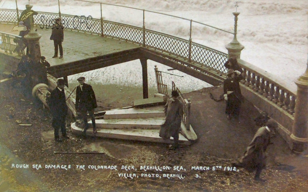 Image of Bexhill - Rough Sea Damage (Colonnade Deck)