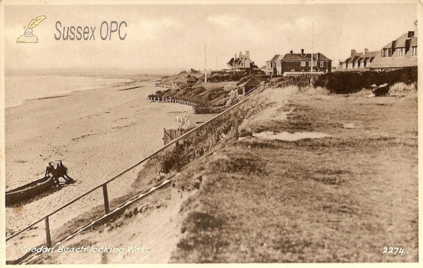 Cooden - The Beach looking West