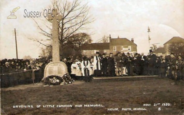 Little Common - Unveiling War Memorial