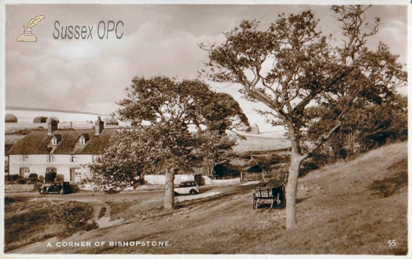 Image of Bishopstone - Corner of Village