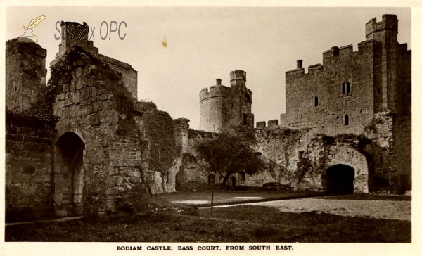 Image of Bodiam - The Castle, Bass court from south east