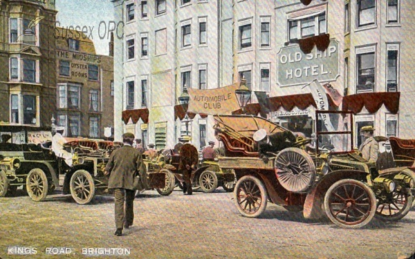 Image of Brighton - Kings Road, Automobile Club, Old Ship Hotel