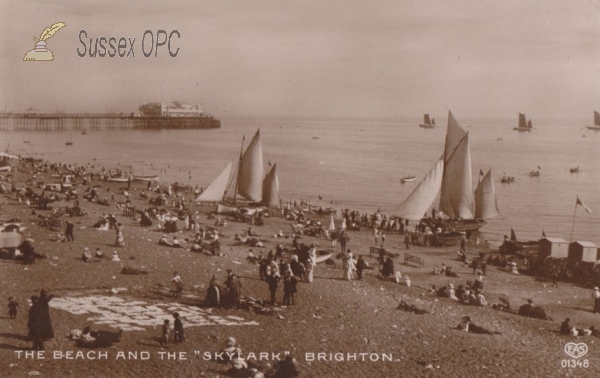 Image of Brighton - The Beach and the 'Skylark'