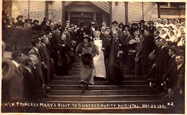 Image of Kemptown - Sussex County Hospital - Royal Visit