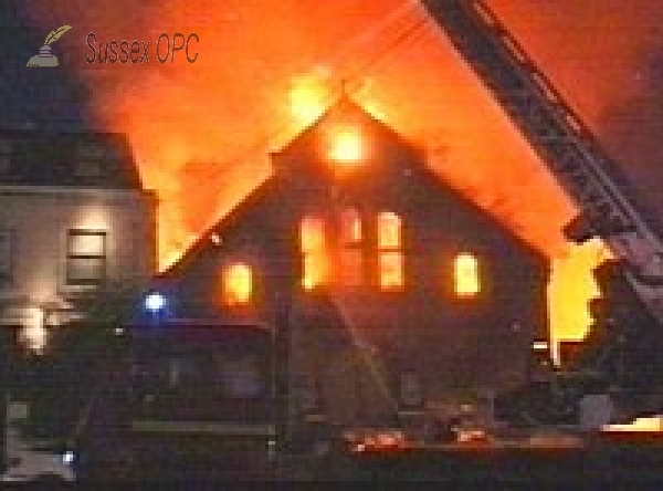 Brighton - Immanuel Church - Destruction by fire in 2003