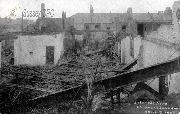 Image of Brighton - Chapman's Laundry Fire - 17th April 1904