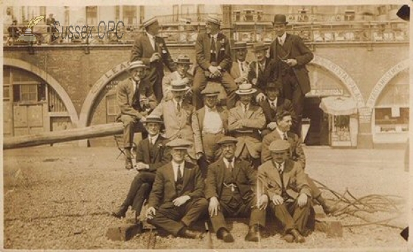 Image of Brighton - Group of Men on the Beach