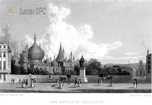 Image of Brighton - The Pavilion and St Peter's Church