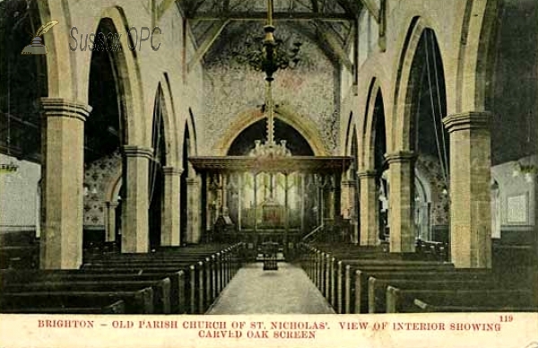 Brighton - St Nicholas' Church (interior)