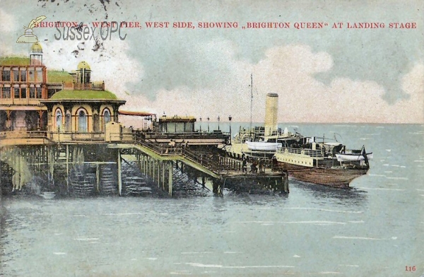 Image of Brighton - West Pier & Brighton Queen