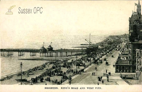 Image of Brighton - King's Road & West Pier