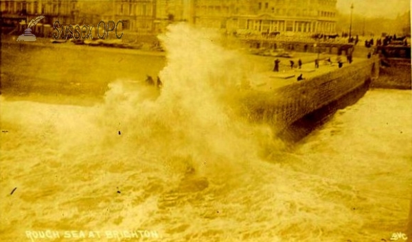 Image of Brighton - A rough sea