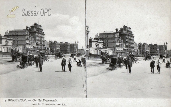 Image of Brighton - On the Promenade (Stereoview)