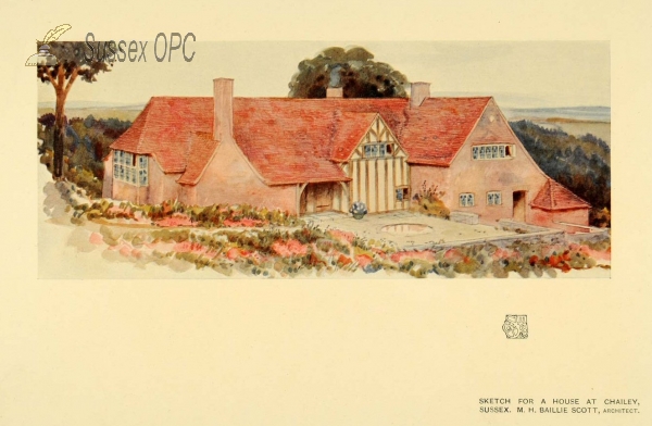 Image of Chailey - Sketch for a house by M H Baillie Scott