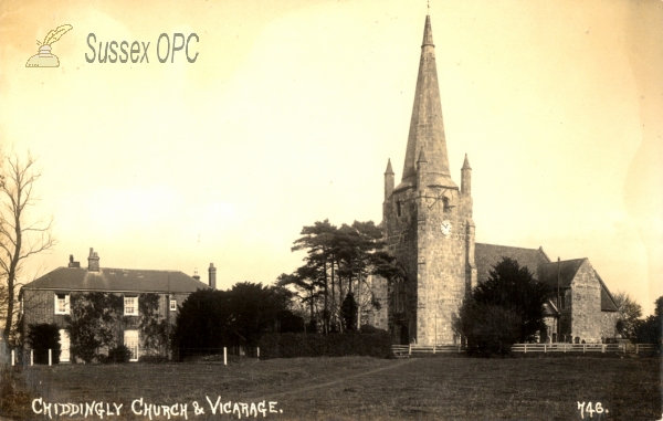 Image of Chiddingly - Church & Vicarage