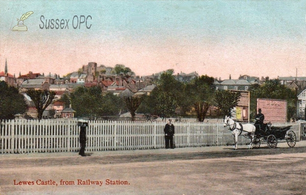 Image of Lewes - The Castle from the Railway Station