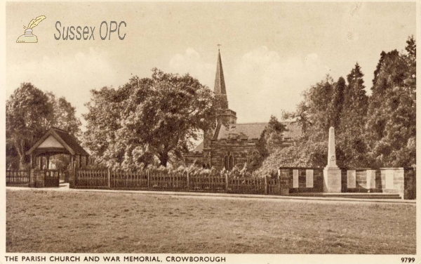 Crowborough - All Saints Church & War Memorial