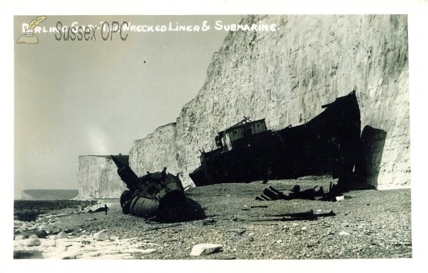 Image of Birling Gap - Wrecked Liner & Submarine