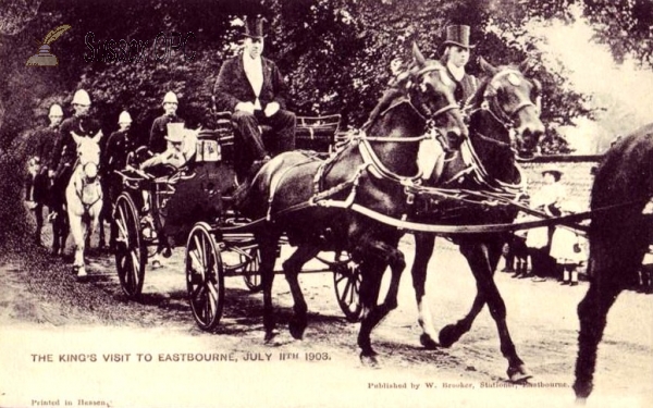Image of Eastbourne - Visit of the King - 11th July 1903
