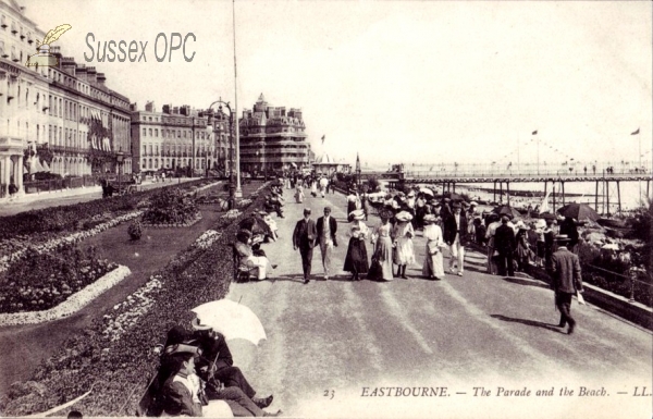 Image of Eastbourne - The parade and beach