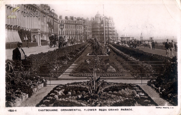 Image of Eastbourne - Ornamental flower beds, Grand Parade