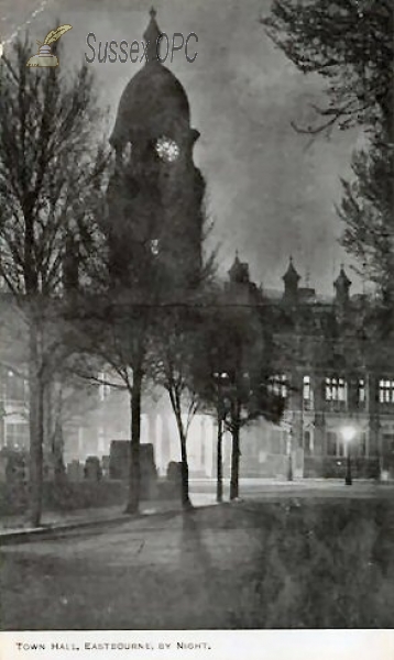 Image of Eastbourne - Town Hall by Night