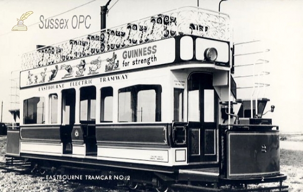 Image of Eastbourne - Tramcar No. 2