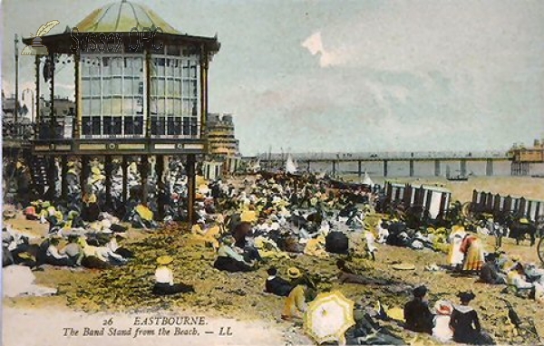 Image of Eastbourne - Band Stand from the Beach