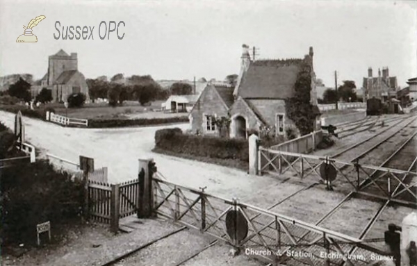 Image of Etchingham - Railway Station and Church