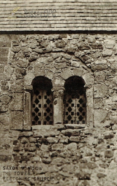 Fletching - St Andrew & St Mary (Saxon window)
