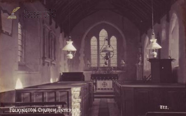 Image of Folkington - St Peter's Church (Interior)