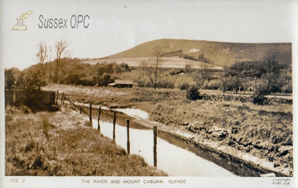 Glynde - River & Mount Caburn